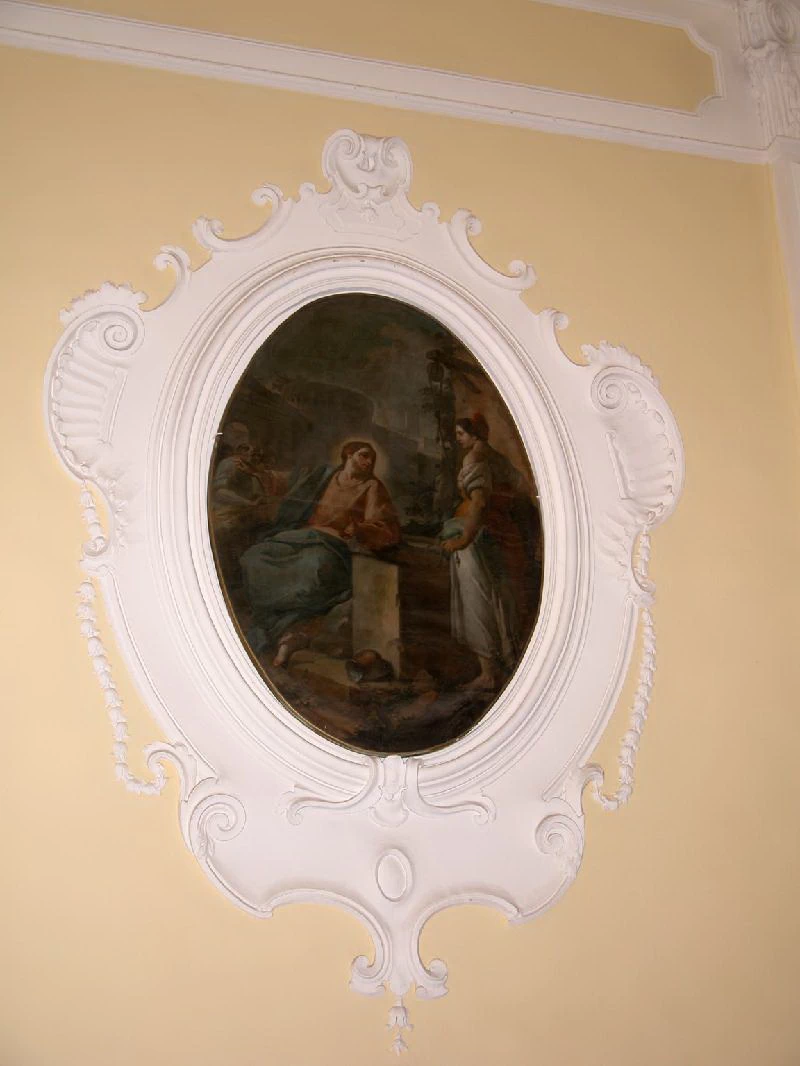 Dipinto di Gesù Cristo e la samaritana